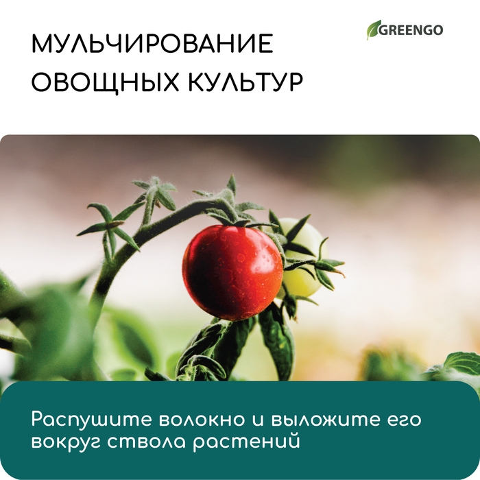 Кокосовое волокно, для мульчирования, 20 л, Greengo Кокосовое волокно, для мульчирования, 20 л, Greengo