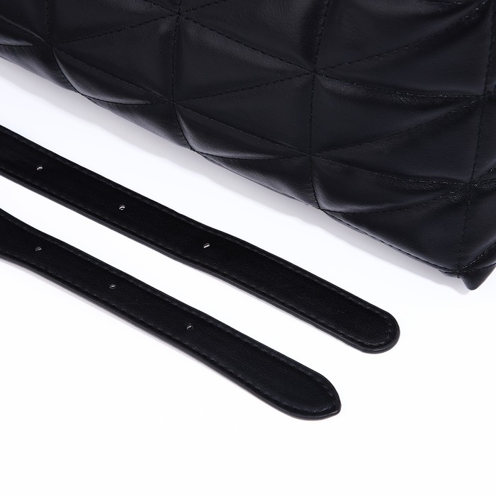 Сумка-багет на молнии, цвет чёрный Сумка-багет на молнии, цвет чёрный