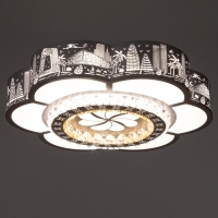 Люстра с ПДУ "Гранде" LED 160Вт 3000-6000К белый 50х50х9 см BayerLux