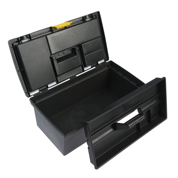 Ящик для инструмента ТУНДРА, 16 Ящик для инструмента ТУНДРА, 16", 405 х 215 х 160 мм, пластиковый, органайзер