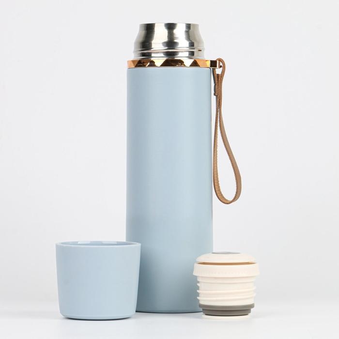 Термос, 500 мл, Гильза Термос, 500 мл, Гильза "Эвит", с кружкой, сохраняет тепло 10 ч, 24.5 х 7 см