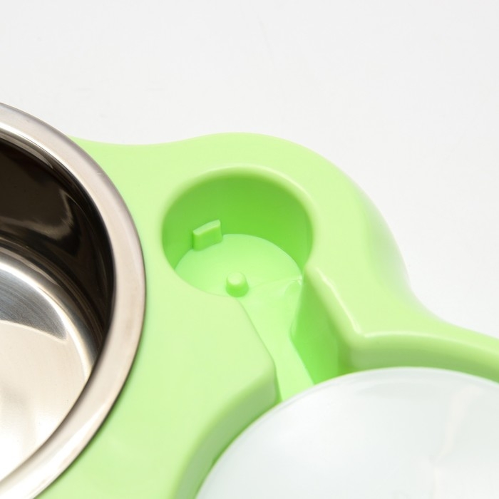 Комплекс автопоилка и автокормушка, 29 х 18,5 х 6 см, зелёный Комплекс автопоилка и автокормушка, 29 х 18,5 х 6 см, зелёный