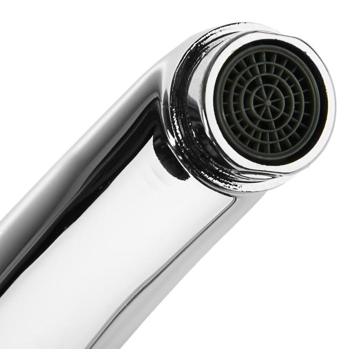 Cмеситель для кухни Accoona A4240, однорычажный, с гайкой, силумин, хром Cмеситель для кухни Accoona A4240, однорычажный, с гайкой, силумин, хром