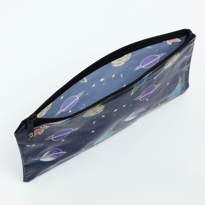 Косметичка-пенал на молнии, цвет чёрный Косметичка-пенал на молнии, цвет чёрный