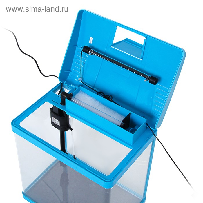 Аквариум SeaStar LS-380F в комплекте: LED-лампа, фильтр, 30 л, голубой Аквариум SeaStar LS-380F в комплекте: LED-лампа, фильтр, 30 л, голубой