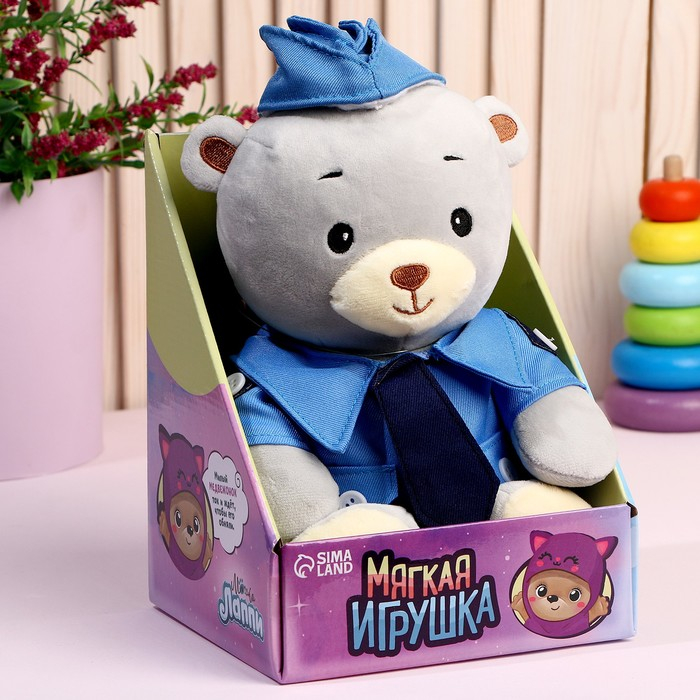 Мягкая игрушка «Медвежонок Лаппи - полицейский», 22 см Мягкая игрушка «Медвежонок Лаппи - полицейский», 22 см