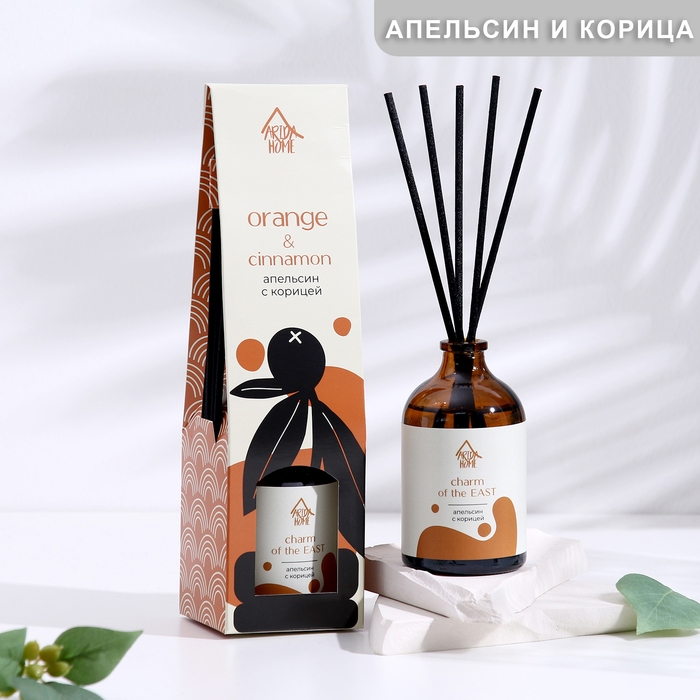 Диффузор ароматический Апельсин с корицей 100 мл Диффузор ароматический Апельсин с корицей 100 мл