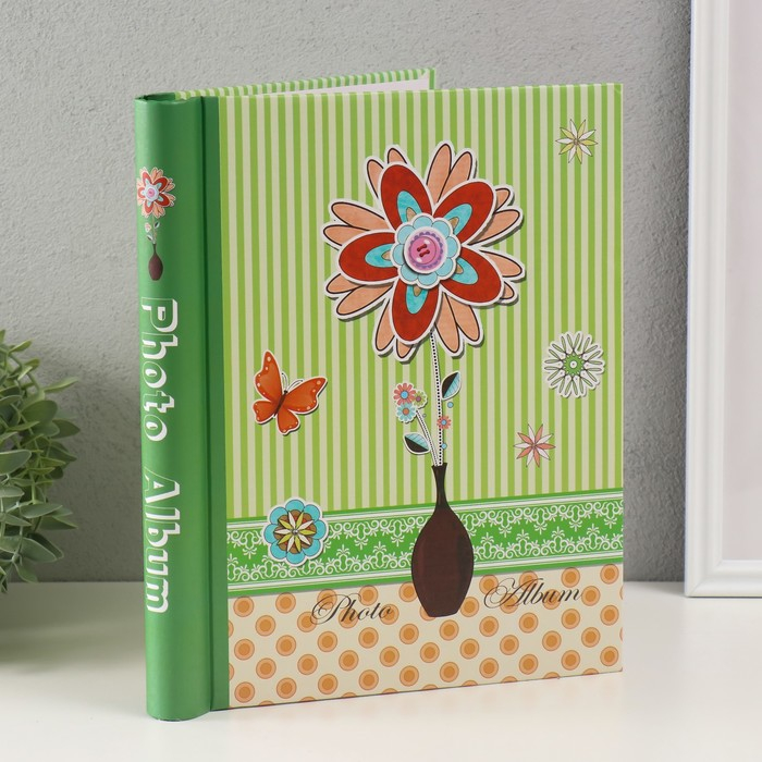 Фотоальбом магнитный 20 листов Фотоальбом магнитный 20 листов"Ромашка объемная" МИКС 29х24,5х2,5 см