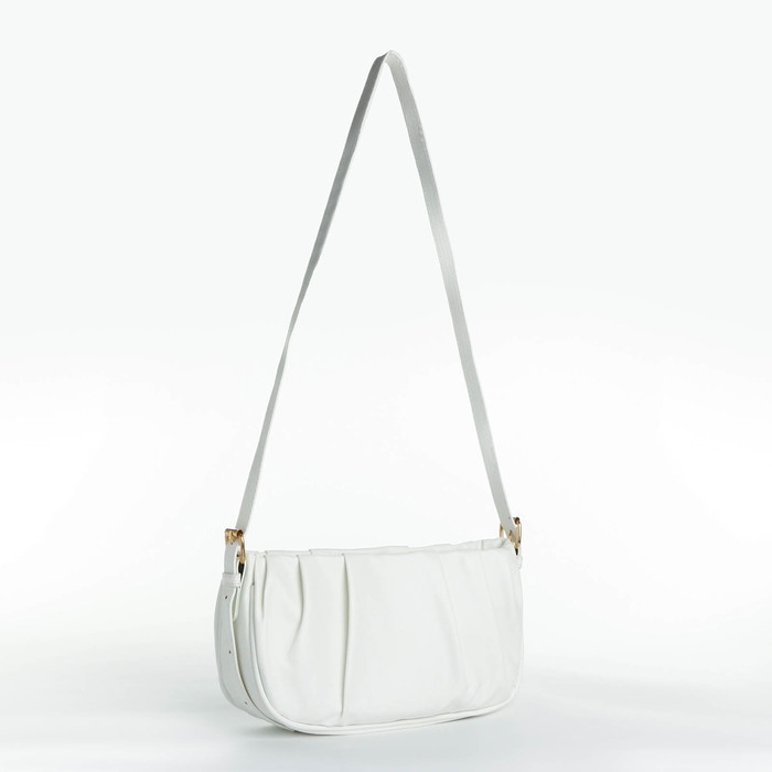 Сумка кросс-боди на молнии, цвет белый Сумка кросс-боди на молнии, цвет белый