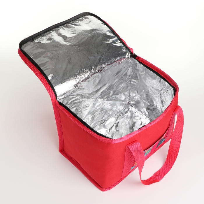 Термосумка на молнии, 13 л, цвет красный Термосумка на молнии, 13 л, цвет красный