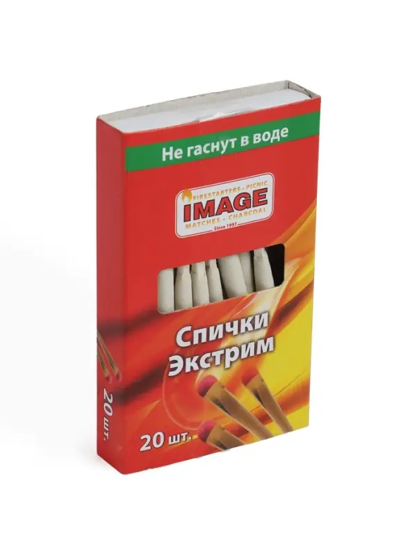 Спички охотничьи экстрим 20 шт., 8.5 см