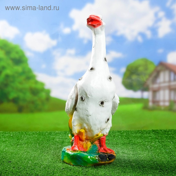 Садовая фигура Садовая фигура "Гусь станина" 20х20х48см