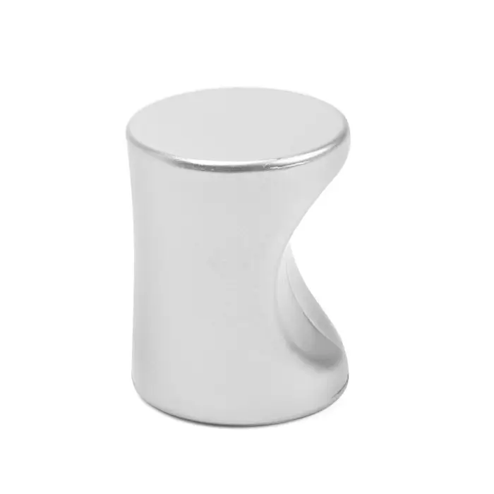 Ручка-кнопка CAPPIO РК102, d=18 мм, пластик, цвет матовый хром