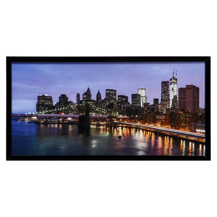 Картина  Картина "Город" 57*107 см рамка МИКС