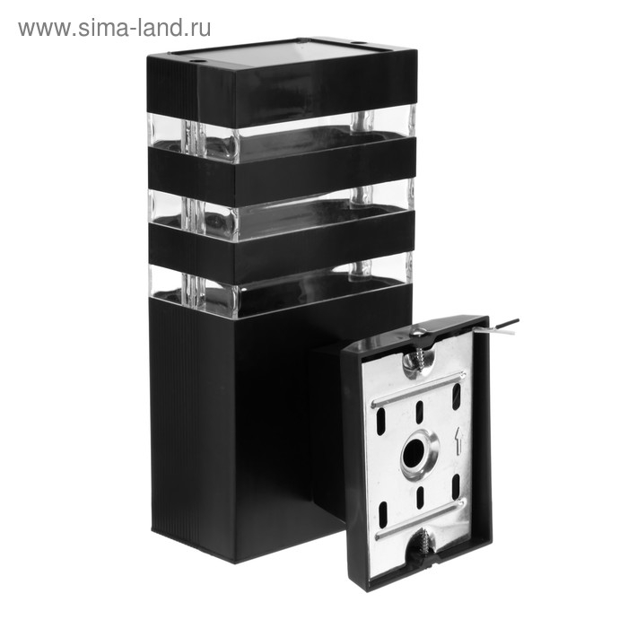 Светильник настенный Luazon Lighting 1хE27х60 Вт Светильник настенный Luazon Lighting 1хE27х60 Вт "Стиль", пластик, вверх, черный