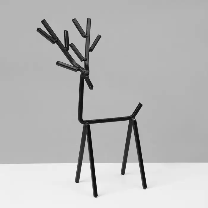 Подставка для украшений &laquo;Олень&raquo;, 23&times;15 см, чёрная