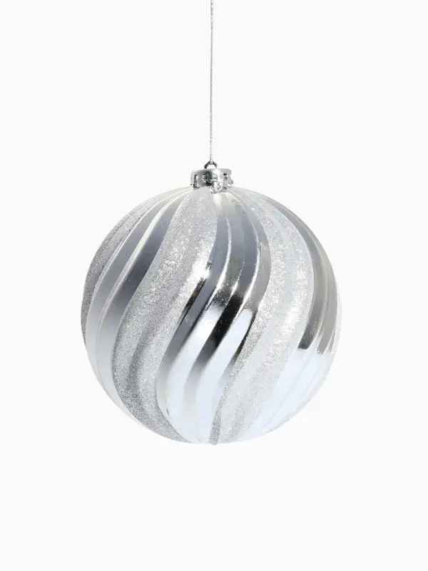 Ёлочные игрушки &laquo;Гиганты&raquo;, шары новогодние, d=15 см, набор 3 шт., серебро