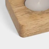 Подсвечник для чайной свечи &laquo;Квадрат&raquo;, 8&times;8&times;2.5 см, дерево шишам