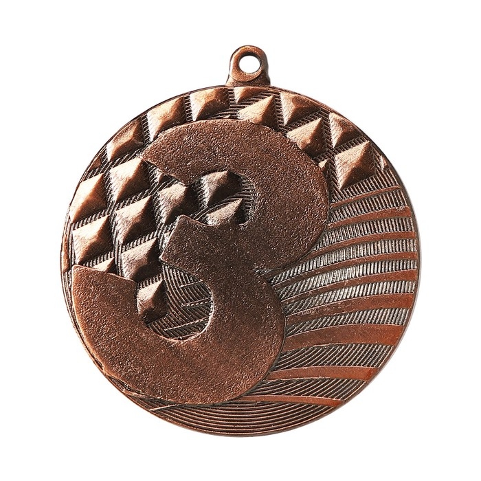 Медаль призовая 002, d= 5см. 3 место. Цвет бронза. Без ленты Медаль призовая 002, d= 5см. 3 место. Цвет бронза. Без ленты