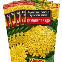 Набор семян Бархатцы &laquo;Лимонное чудо&raquo; прямостоячие, однолетник, 5 шт.