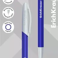 Ручка шариковая ErichKrause Neo Stick Metallic, узел 0.7 мм, синяя