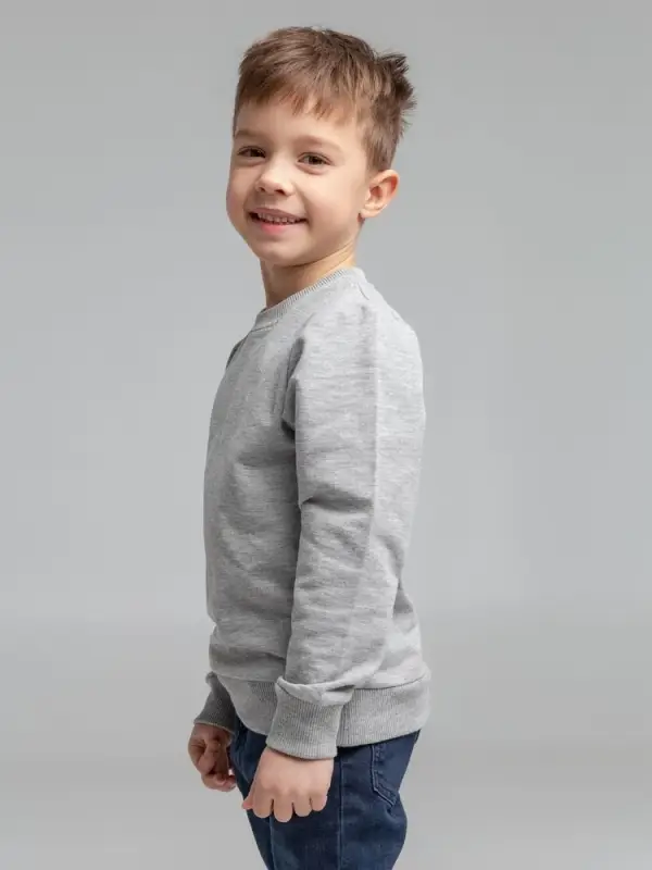 Свитшот Toima Kids 2.0, серый меланж, 6 лет