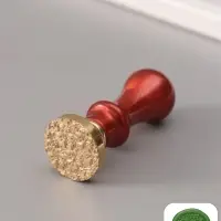 Печать для сургуча с пластиковой ручкой &laquo;Цветочки&raquo;, 6.3&times;2.5&times;2.5 см