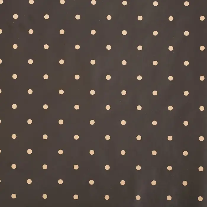 Бумага упаковочная крафт &laquo;Чёрный в горошек&raquo;, 50 х 70 см