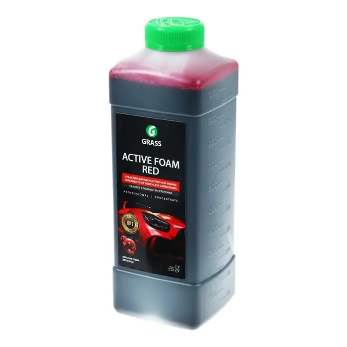 Шампунь для бесконтактной мойки Grass Active Foam Red, 1 л (1:30-1:50)