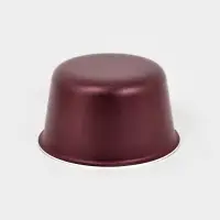 Форма для куличей, d=10 см, антипригарное покрытие, без крышки, бордовая