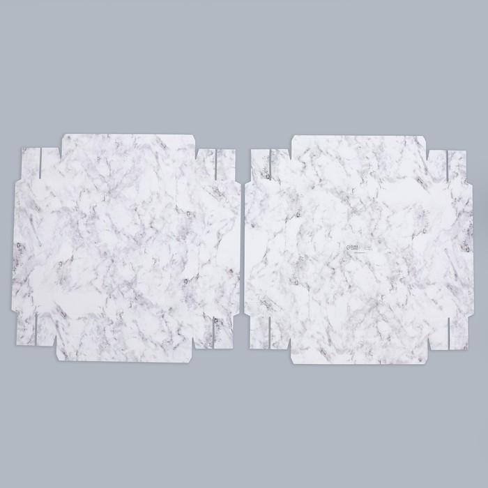 Коробка подарочная для цветов с вазой и PVC окнами складная, упаковка, «Мрамор», 23 х 30 х 23 см Коробка подарочная для цветов с вазой и PVC окнами складная, упаковка, «Мрамор», 23 х 30 х 23 см