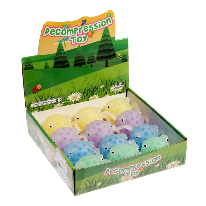 Мялка «Лягушка» с гидрогелем, цвета МИКС Мялка «Лягушка» с гидрогелем, цвета МИКС