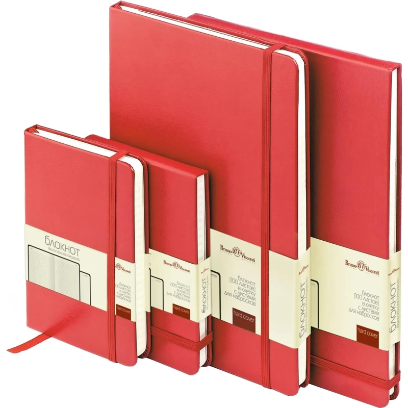 Ежедневник недатированный A4, ,&nbsp; Megapolis&nbsp;&nbsp; красный&nbsp; 160л 3-026/04