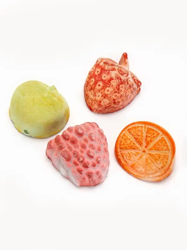 Минеральный камень для грызунов &laquo;Пижон&raquo;, фрукты, 18 г, набор 4 шт.