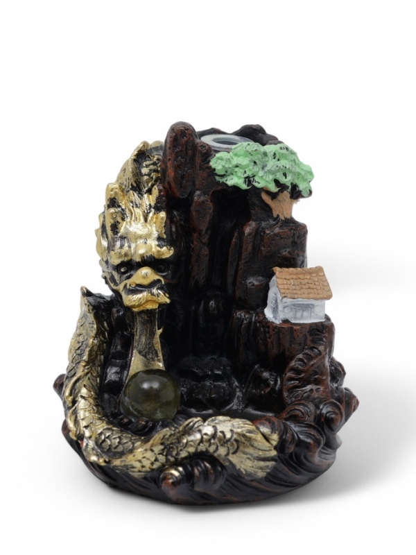 Подставка для благовоний "Дракон в гора×" 10×12,5 см