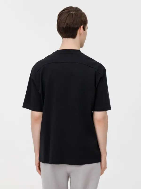 Футболка оверсайз унисекс Sideline, черная, размер XS/S