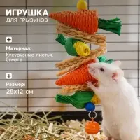 Игрушка для грызунов. погрызушка &laquo;Ассорти&raquo;, 25&times;12 см