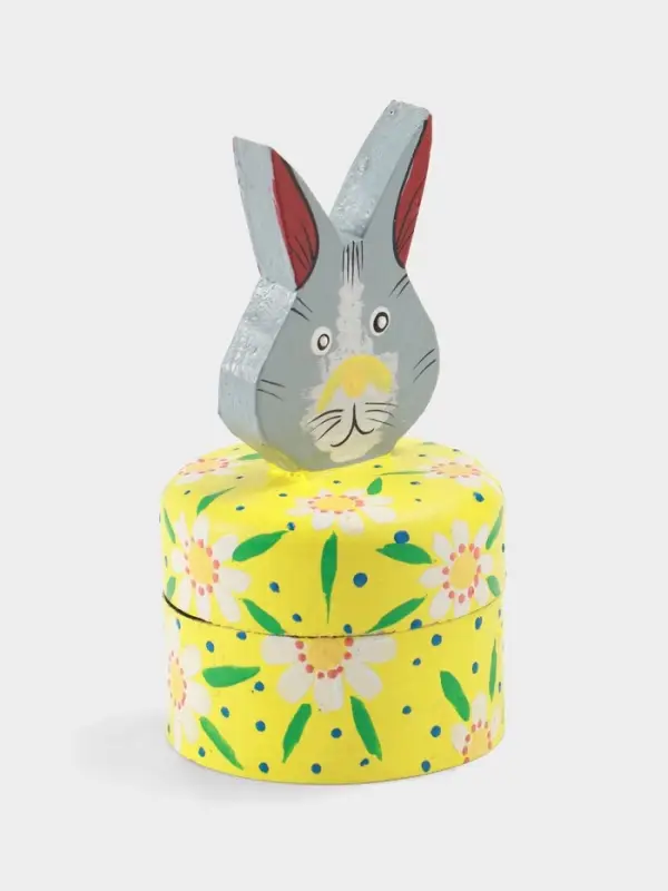 Шкатулка &laquo;Заяц&raquo;, 9&times;9&times;16 см, дерево