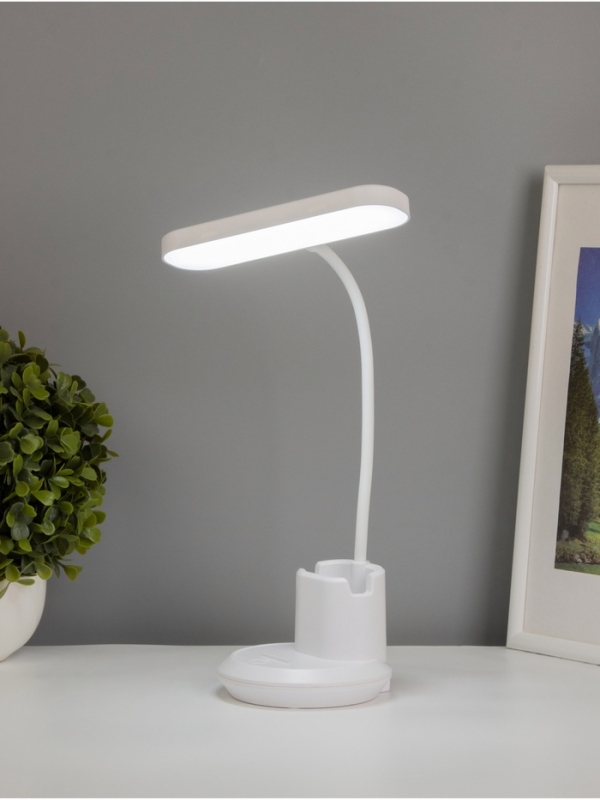 Светильник настольный «Первый» АКБ 800Ма USB Type-C 5Вт LED 3000-6000К сенсор 10х15,5х28см 1084105 Светильник настольный «Первый» АКБ 800Ма USB Type-C 5Вт LED 3000-6000К сенсор 10х15,5х28см 1084105