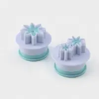 Плунжеры кондитерские Доляна &laquo;Цветы&raquo;, набор 2 шт., пластик, белые