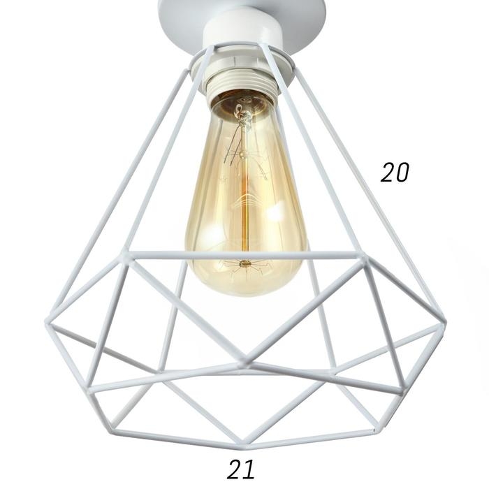 Люстра  Люстра "Адри" 1х60Вт E27 белый 16х16х18 см BayerLux