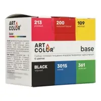 Набор высококонцентрированных красителей Art Color Base 6 цветов по 12 мл