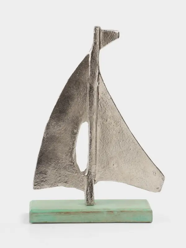 Сувенир &laquo;Парусник&raquo;, 6&times;22&times;32 см, алюминий, дерево
