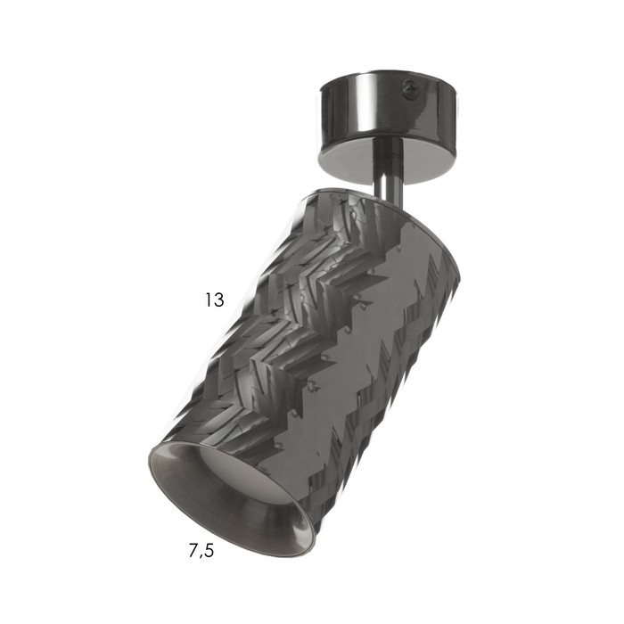 Спот Спот "Астер" GU10 черный хром 7,5х7,5х20 см