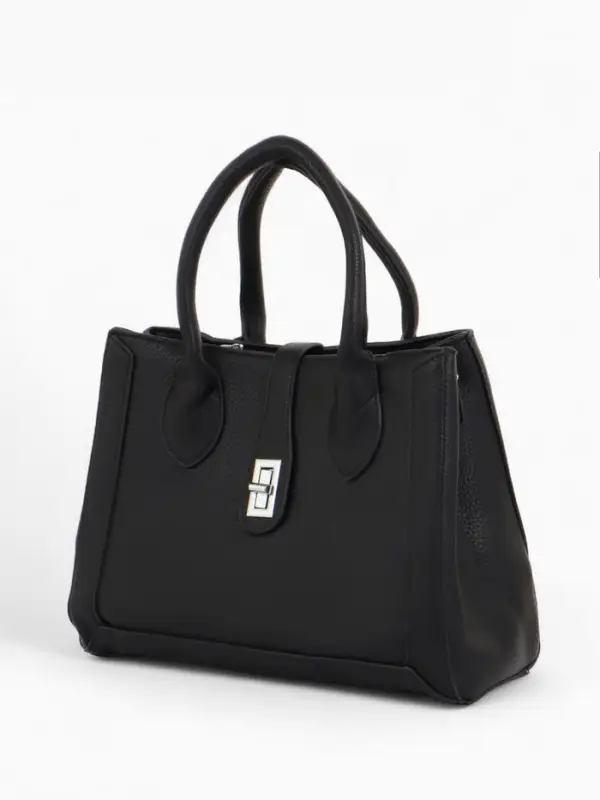 Сумка женская тоут TEXTURA на молнии, 31&times;11&times;21 см, чёрная