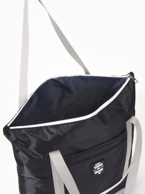 Сумка дорожная на молнии, чёрная Сумка дорожная на молнии, чёрная