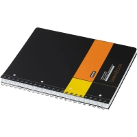 Бизнес-тетрадь SMARTBOOK А4 120л. клетка,спир,микроп,разд,карм,жел-оран