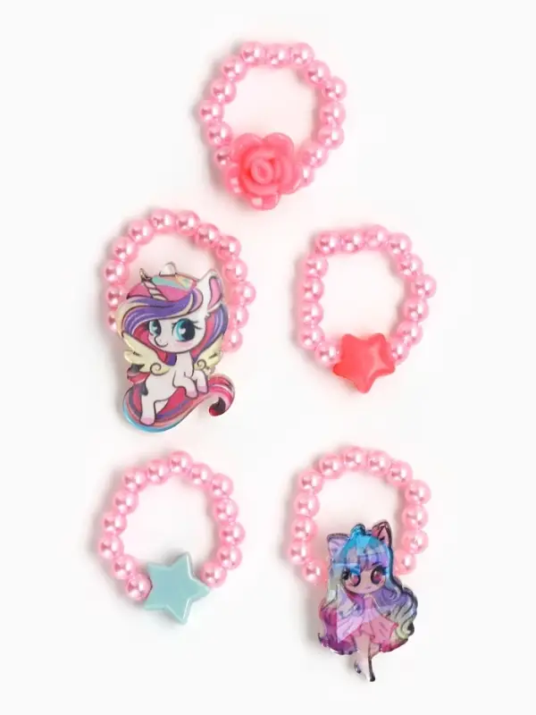 Кольца детские с бусинами &laquo;Аниме&raquo;, 1.5 см