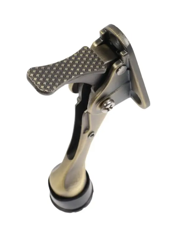 Фиксатор дверной LOCKLAND “козья ножка”, с автоподъемом, цвет бронза Фиксатор дверной LOCKLAND “козья ножка”, с автоподъемом, цвет бронза