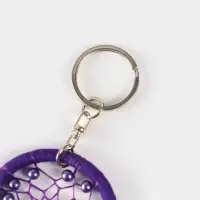 Брелок "Ловец снов" 17 см, цв. фиолетовый Брелок "Ловец снов" 17 см, цв. фиолетовый